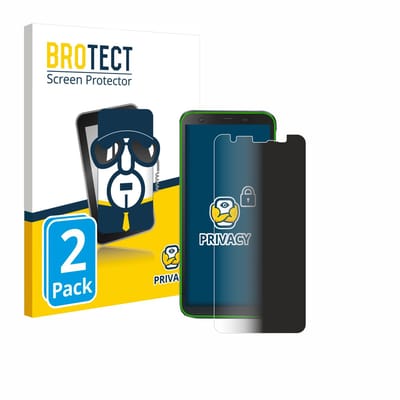 BROTECT - privacy screenprotector voor Blackview BV6300 Pro - Folie Beschermfolie Blauwlichtfilter 2 Stuks