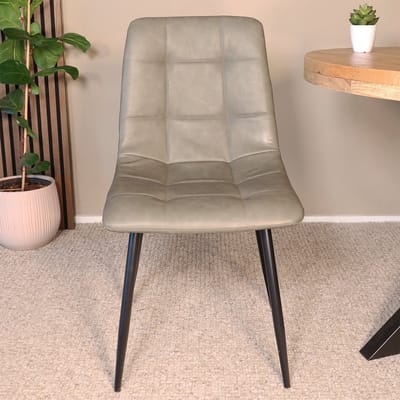 SET DEAL: 4 stuks Eetkamerstoel Catoo groen kunstleder eetstoel zetel