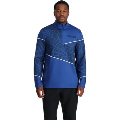 Spyder Vital 1/2 Zip Skipully heren Blauw dessin S