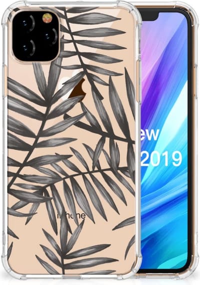 Apple iPhone 11 Pro Max Case Leaves Grey