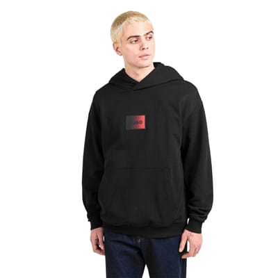 Hugo Heren Danohood Drop Sleeve Hoodie (Zwart)