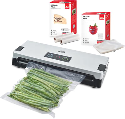 Solis Vac Smart 577 Vacumeermachine - Vacuümmachine + 2 Vacuümrollen + 50 Vacuümzakken - Grijs