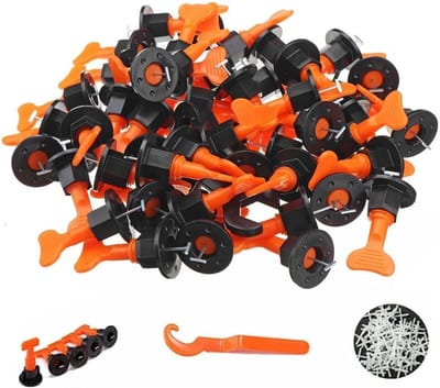 151 STKS Tegel Leveling System Kit 100 Stks Herbruikbare Tegels Leveler Spacers met 1 Speciale Moersleutel, voor Bouw, Zoals het Bouwen van Muur & Vloer