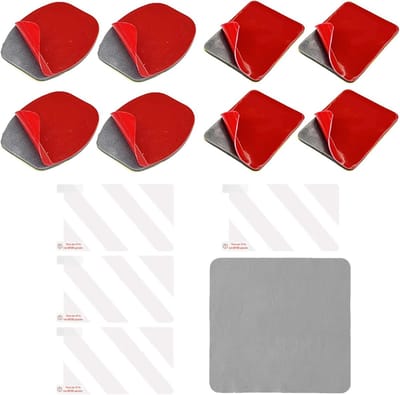 Zelfklevende Pads - Stickers Set - Dashcam Montage - Elektrostatische Film - 12 Stuks - Transparant