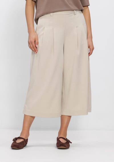 MSCH Copenhagen Mschmaryla Henrika Hw Culotte Pants Broeken Dames - Zand - Maat XS
