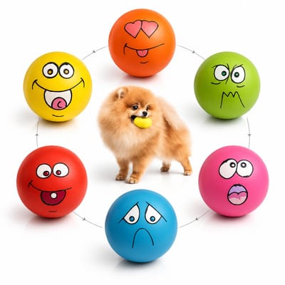 BOTC Piepend Speelgoed voor Honden - 6 Stuks - Zachte Latex Piepballen - voor Puppy's en Kleine Honden