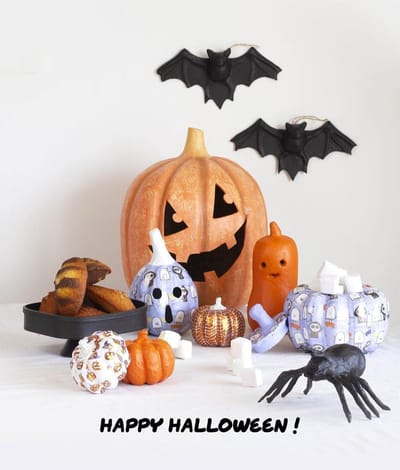 Decopatch Ronde Pompoen - DIY Decoratie voor Halloween - 10x10x16 cm