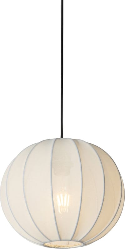 QAZQA plu - Design Hanglamp - 1 lichts - Ø 30 cm - Wit - Woonkamer | Slaapkamer | Keuken
