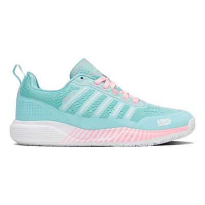 K-SWISS Tennisschoenen Ultra Court Padel Soft Neon Blue/white/neon Bubble Gum Womens 39
