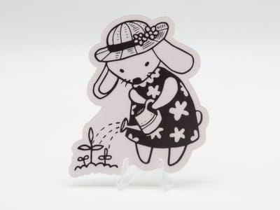 Tuinier Hond Sticker - Dieren in het Dagelijks Leven | Vera's Arts & Dice | Schattige Stickers - Handgemaakte Stickers - Journaling - Bullet Journal - Scrapbooking - Leuke Stickers - Laptop Sticker - Telefoon Sticker
