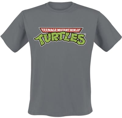 Teenage Mutant Ninja Turtles TMNT Classic Logo Heren T-shirt - donkergrijs - XL