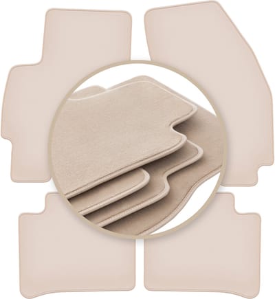 PREMIUM beige matten voor: Ford Mondeo MK3 stationwagen, liftback, sedan 2001-2007