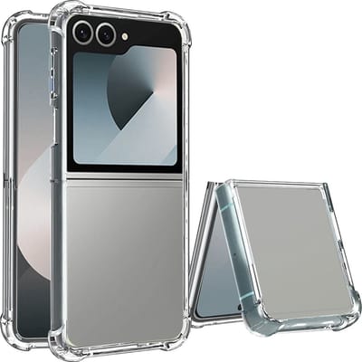Hoesje Geschikt voor Samsung Galaxy Z Flip 7 FE - Flip 6 transparant backcover shockproof