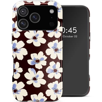 Selencia Hoesje - Geschikt voor Apple iPhone 17 Pro - Backcover geschikt voor MagSafe - Choco Flower Pop
