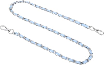 Handtasketting met 99 cm leren band en platte ijzeren ketting voor schouder- en kruistassen, ideaal voor modebewuste vrouwen en accessoires.