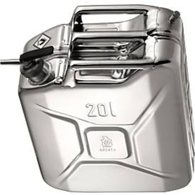 Veiligheidsjerrycan van rvs, 20 l, B 175 x D 345 x H 470 mm
