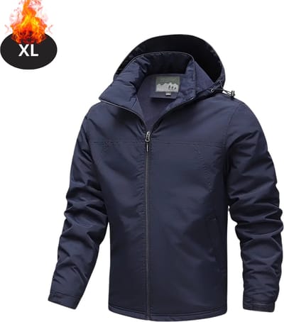 Livano Winterjas - Parka - Heren - Winter - Jas - Volwassen - Stijlvol - Blauw - XL