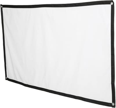 Projectiescherm - Film Scherm - Thuisbioscoop Creëren - Kreukvrij Polyester - 84 Inch 16:9 - Wit