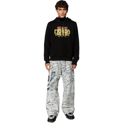 Diesel Ginn N1 Hoodie Zwart L Man