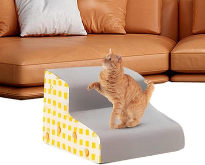 Huisdierentrappen - Hondenladder - Huisdierencomfort - Zachte schuimconstructie - 40x59x40 cm - Grijs