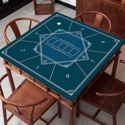 Vierkante Pokermat - Speelkaartmat Tafelmat - Thuis Spelen - Speciaal Ontworpen - 80 x 80 cm