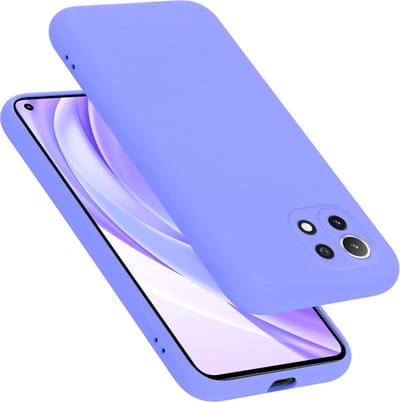 Cadorabo Hoesje geschikt voor Xiaomi Mi 11 LITE (4G / 5G) / 11 LITE NE in LIQUID LICHT PAARS - Beschermhoes gemaakt van flexibel TPU silicone Case Cover