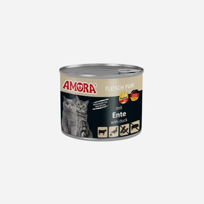 AMORA Kattenvoer 6x200g - Eend