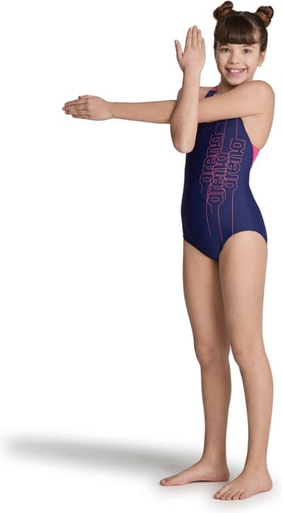 Arena G Swimsuit Pro Back Graphic L Navy-Freak-Rose