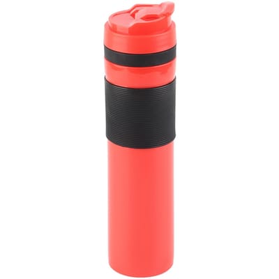 350ml Draagbare Koffiepersfles Thee Koffiezetapparaat Drinkwaterbeker voor Reizen Rood