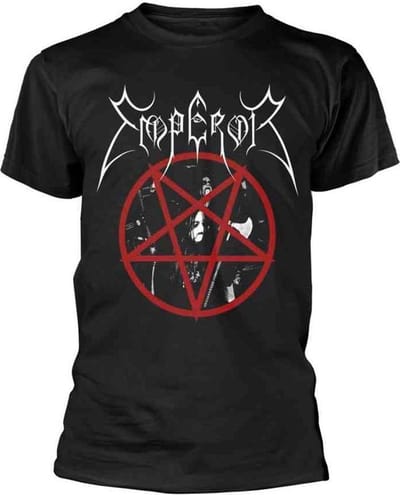 Emperor Heren Tshirt -S- Pentagram 2014 Zwart