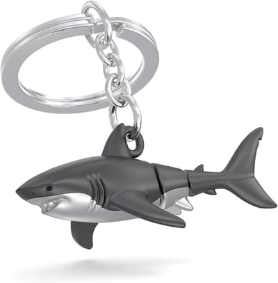 Metalmorphose Sleutelhanger Shark - Scharnierende Haai Metaal 3D