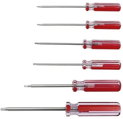 Driehoekige Schroevendraaierset - 6 Stuks Magnetische Schroevendraaierbits 1,8 mm tot 4,2 mm