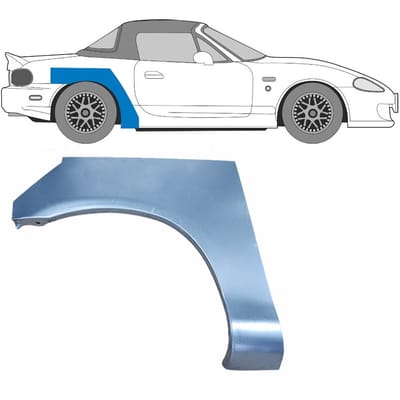 Reparatiepaneel achterspatbord voor Mazda MX-5 1998-2005 / Rechts