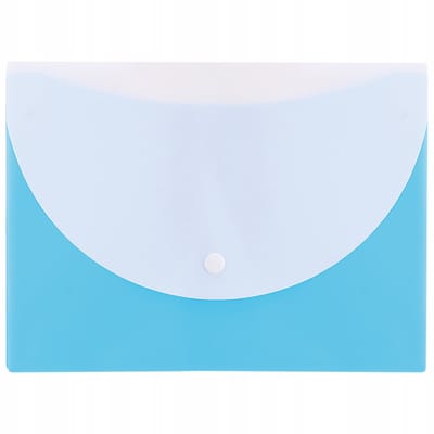 Deli RIO A5 Kaart met Drukknoop - Blauw PP