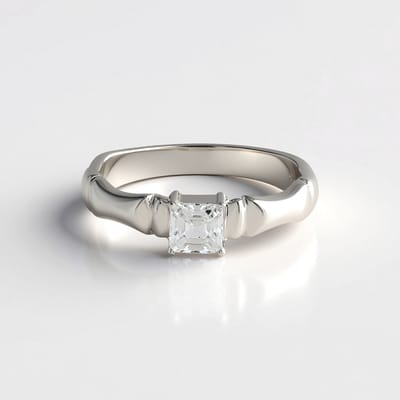 Cavill - Zilveren ring 925 sterling zilver - Cambodjaanse zirkoon 0,495 ct - Achthoekige Asscher - Luxe damesring elegant