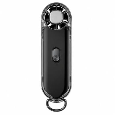 Handventilator met 10.000 mAh Powerbank - Draagbare Mini Ventilator met 100 Standen en Ingebouwde Type-C Kabel - USB Oplaadbare Ventilator met Zaklamp voor Reizen en Kamperen - Zwart