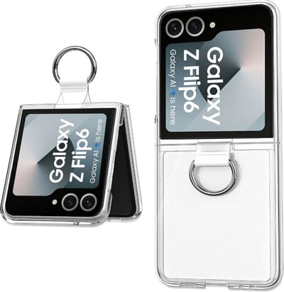 Hoesje geschikt voor Samsung Galaxy Z Flip 6 / Flip 7 FE – Extreme Shock Case – Ring Houder
