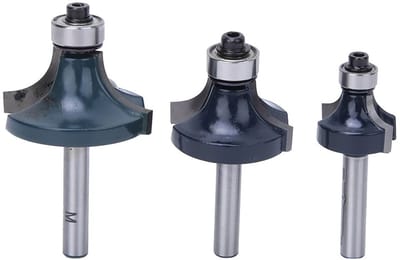 Dailygoody - Ronde Rand Frees Met Lager - Houtbewerking - Corrosiebestendig - 1/4 Inch Schacht - Router Bit Set - Voor Professionals
