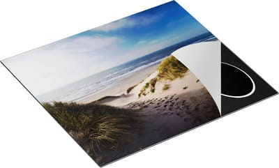 Chefcare Inductie Beschermer Strand en Duinen - 60x50 cm - Afdekplaat Inductie - Kookplaat Beschermer - Inductie Mat