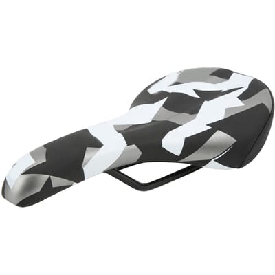 ENLEE Selle de Vélo Absorption des Chocs Selle de Vélo Mousse Confortable Coussin Large pour le Cyclisme Type 1 gray
