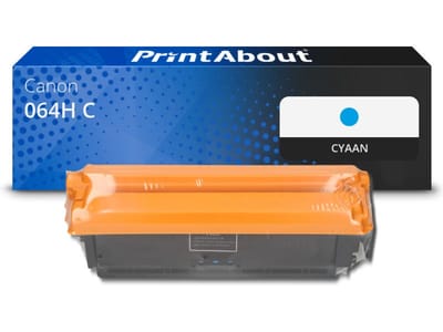 PrintAbout huismerk Toner 064H C Cyaan Hoge capaciteit Geschikt voor Canon