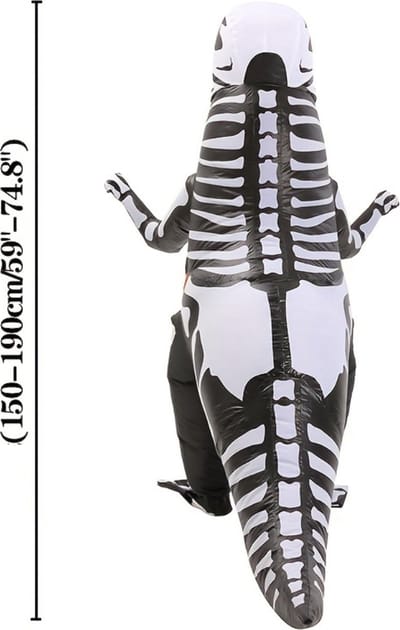 Nivard Halloween Outfit - Halloween Kostuum - Pak - Opblaasbaar Kostuum - Costume - Carnaval - Volwassenen - T-Rex