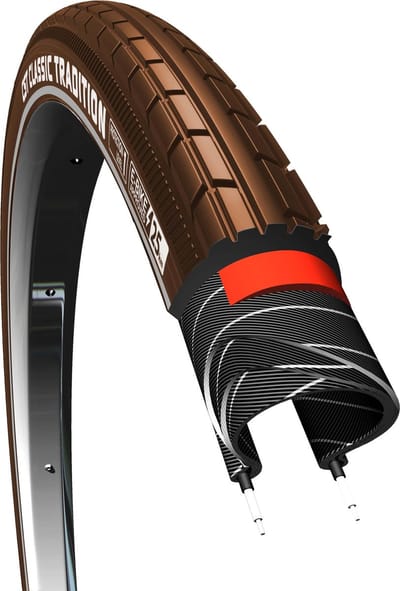 Buitenband CST Tradition Classic Line 28 x 1.75 / 47-622 mm - bruin met reflectie