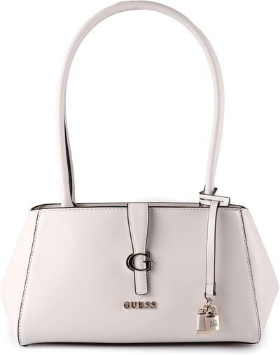 GUESS schoudertas Carrie Girlfriend Shoulder Bag Stone Lichtgrijs