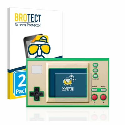BROTECT - Screenprotector voor Nintendo Game & Watch Super Mario Bros - Folie Beschermfolie matte 2 Stuks