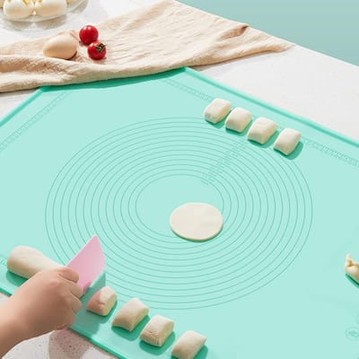 40 x 50 cm Antiaanbak Bakmat - Bakmat Voor Het Uitrollen Van Deeg - Siliconen Deegmat - Antiaanbak Bakmatten Met Maatverdeling, Rolmat Voor Fondant, Gebak, Pizza