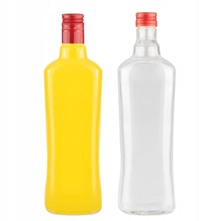 Bimberek Diva Serie - Glazen Fles - 500ml - Hoogwaardig Materiaal - Geschikt voor Alcohol