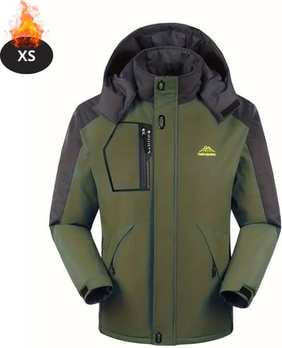 Livano Skipak - SkiBroek - Skijas - Ski Suit - Wintersport - Heren - Winter - Warm Fleece - Legergroen - Maat XS
