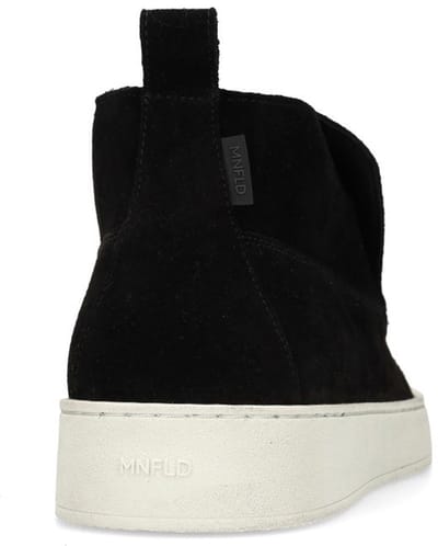 Manfield - Heren - Zwarte suède boots - Maat 40