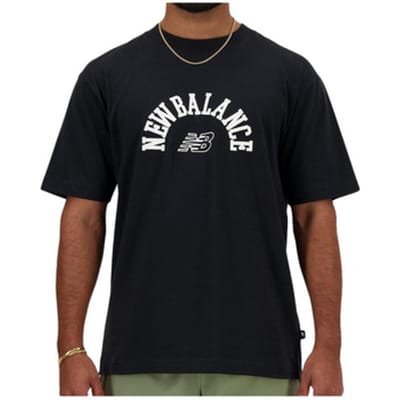 T-shirt Korte Mouw New Balance T-shirt L noir